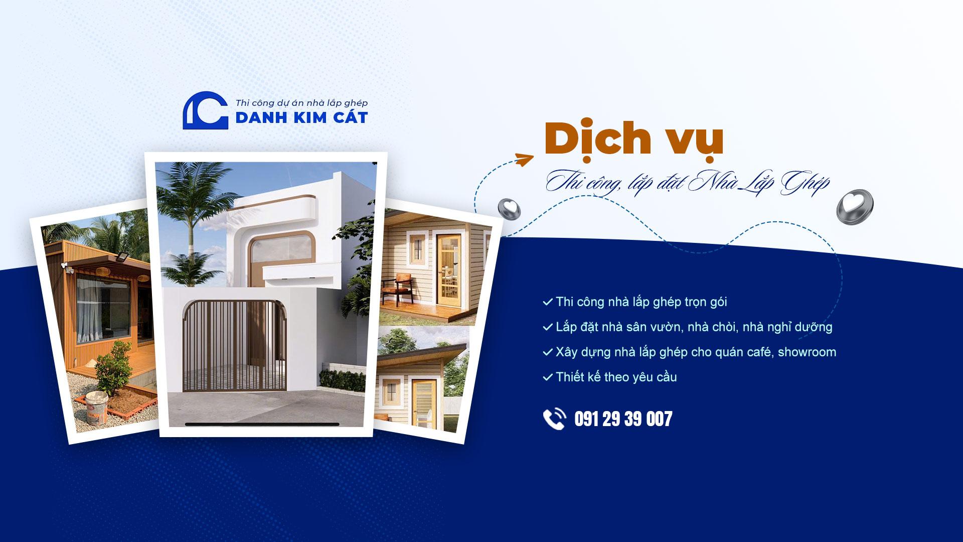 Dịch vụ thi công, lắp đặt Nhà Lắp Ghép