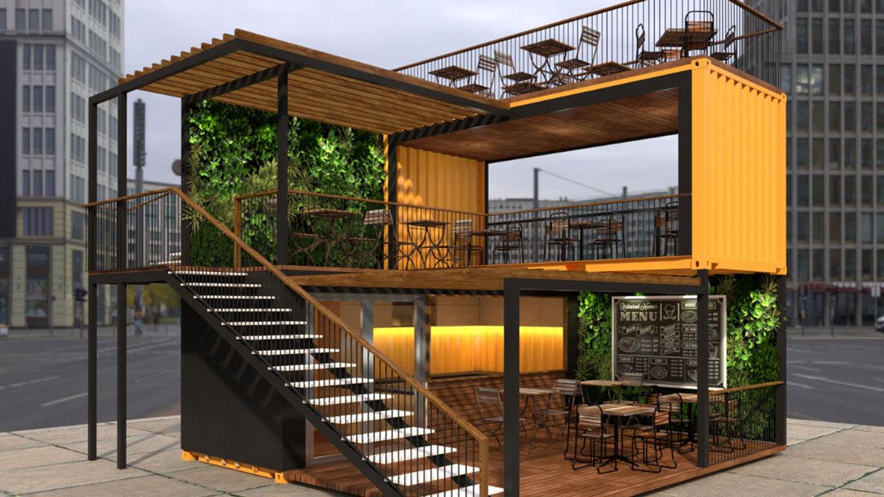 Nhà lắp ghép Shop Kinh Doanh, Quán ăn, quán cà phê