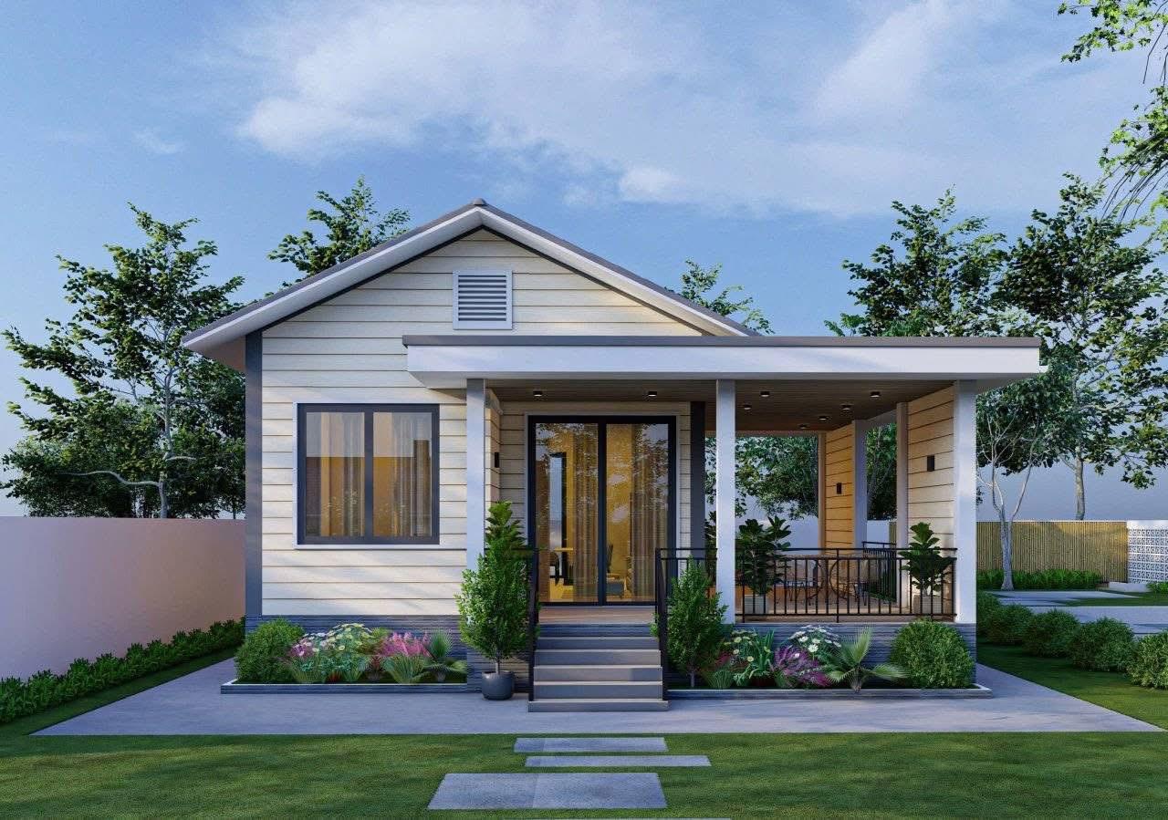 Nhà lắp ghép tấm gỗ xi măng của DANH KIM CÁT