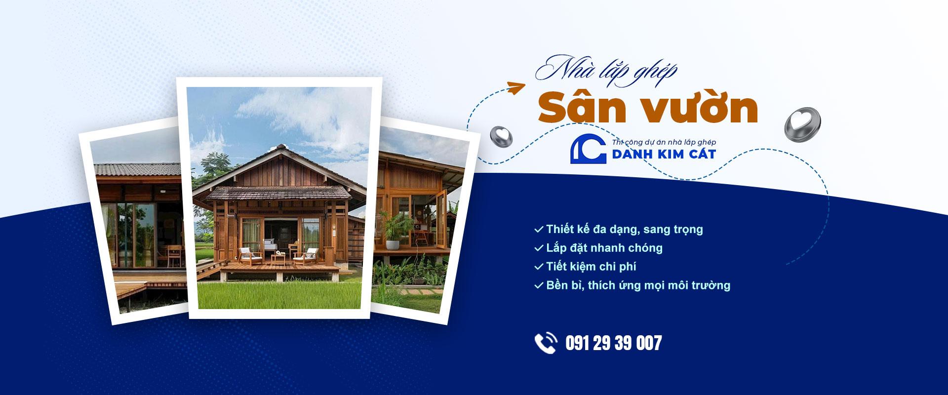 Slider - Nhà lắp ghép Sân vườn