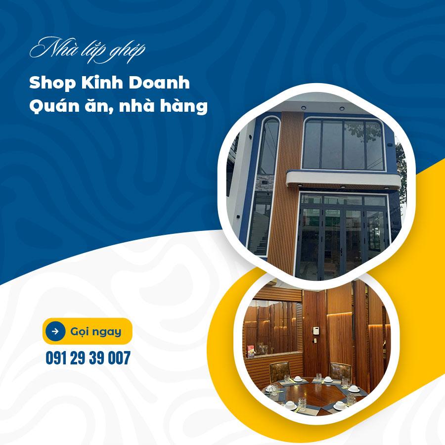 Slider - Nhà lắp ghép quán ăn, shop kinh doanh
