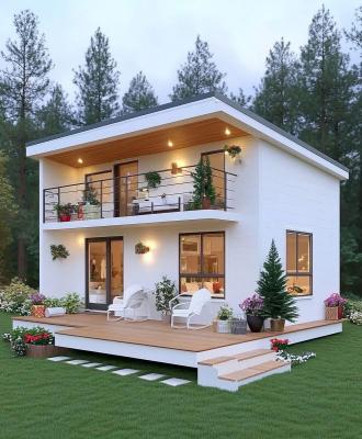 Mẫu nhà lắp ghép Tấm Gỗ Xi Măng 07